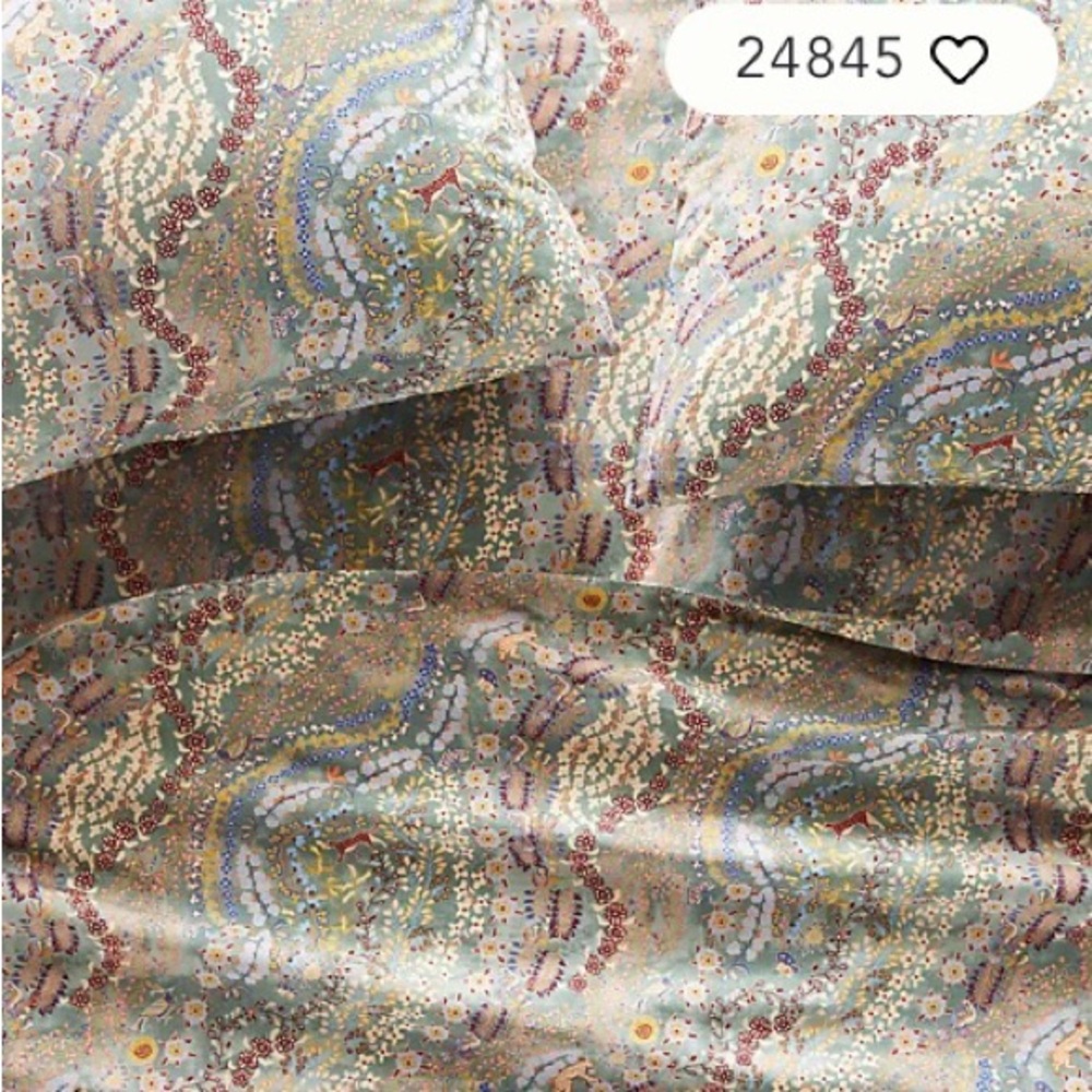 Anthropologie Organic Cotton Percale King Sheet Set NWT